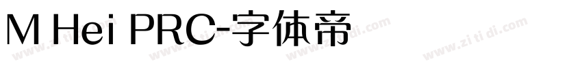M Hei PRC字体转换